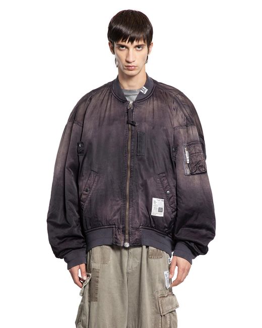 Maison Mihara Yasuhiro Blue Aged Flight Bomber for men