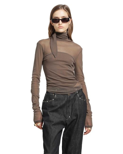 Lemaire Brown T-Shirts & Tank Tops