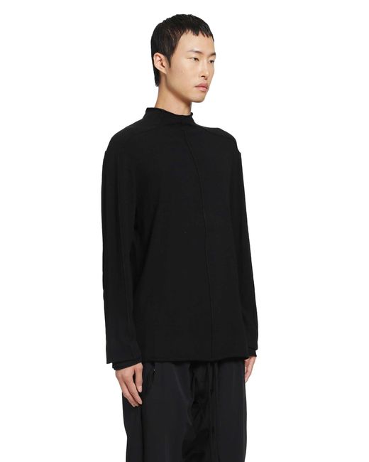 Thom Krom Black Knit Cashmere-Blend Sweater for men