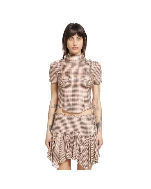 KNWLS Brown Tess Blouse