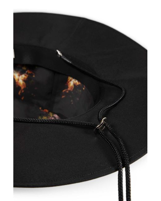 Undercover Black Cotton Drill Hat for men