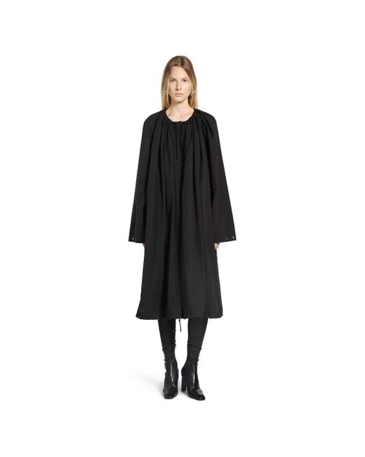 Totême  Black Gathered Parachute Coat