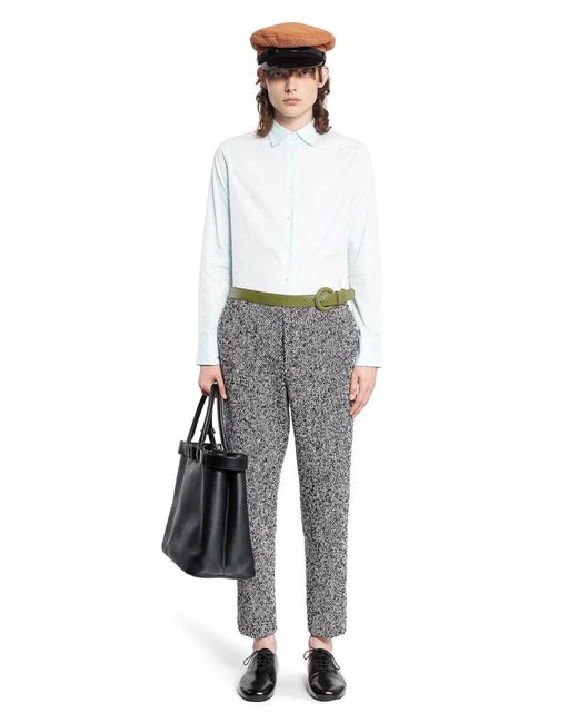 Prada Gray Wool Blend Pants for men