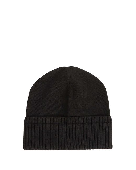 Moncler Black Wool Cashmere Beanie for men