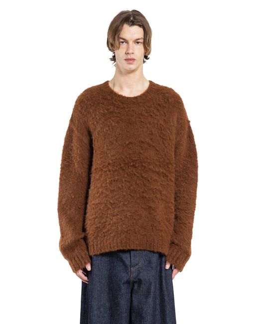 Uma Wang Brown Top A Maniche Lunghe for men