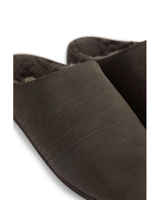 Ugg Brown Elea Embossed Slippers