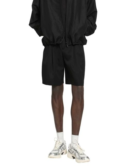 Ssstein Black Bermuda Shorts for men
