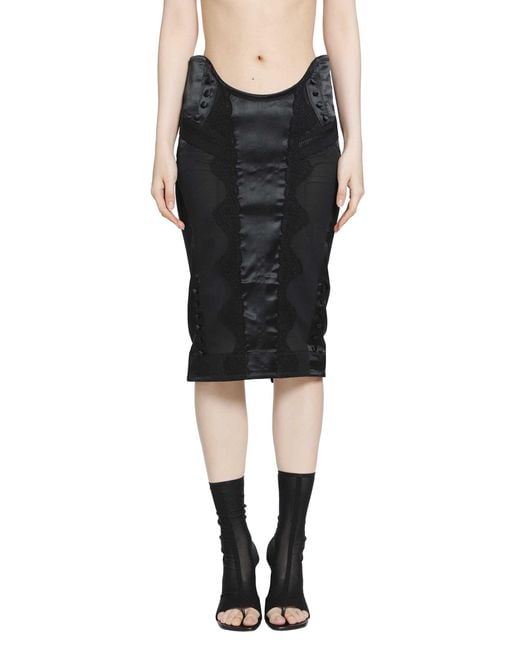 Dilara Findikoglu Black Behinf The Window Skirt