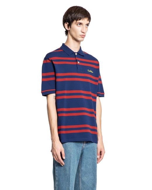 Valentino Blue Chez Piqué Polo Shirt for men