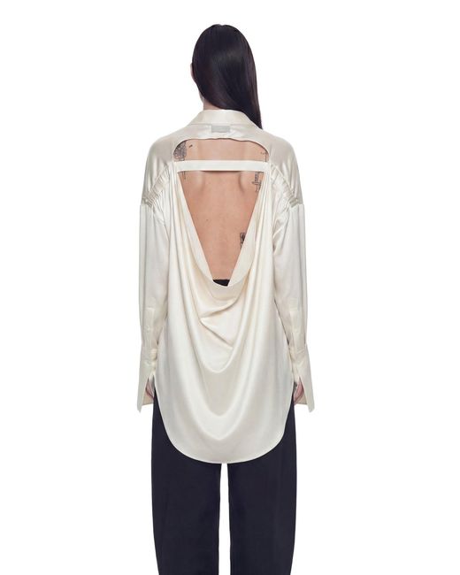 NVL-GARDE White Open Back Oversized Pocket Shirt