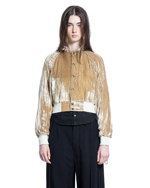 Ann Demeulemeester Blue Arya Bomber