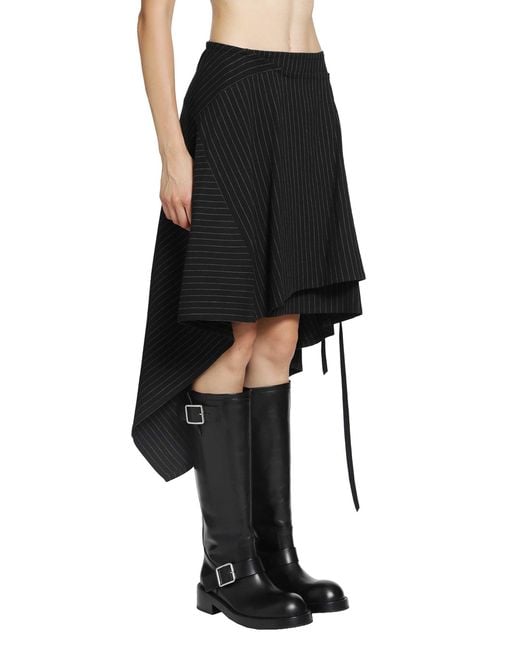 Ann Demeulemeester Black Birit Wrap Skirt