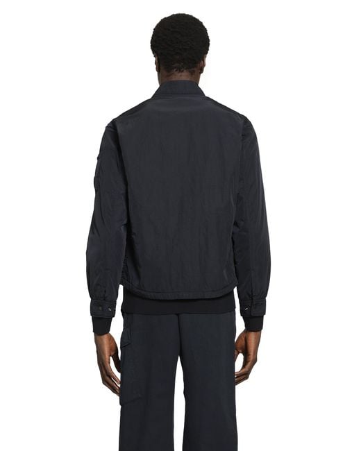 C P Company Black Chrome-R Padded Lens Overshirt for men