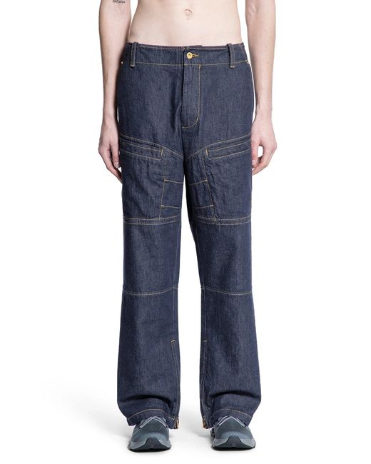 Moncler Genius Blue Mercedes-Benz By Nigo Collaboration Workwear Jeans for men