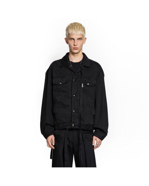 Ann Demeulemeester Black Patrick High Comfort Denim Blouson for men
