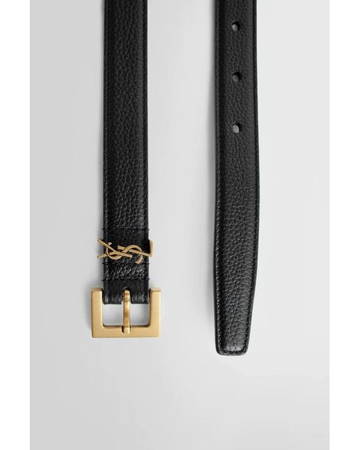 Saint Laurent White Belts