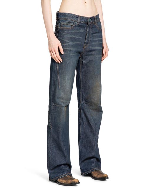 Our Legacy Blue Moto Cut Jeans