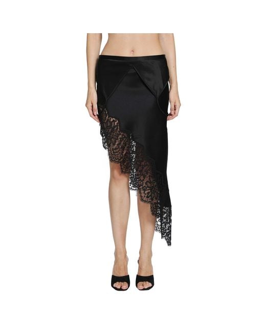 Ssheena Black Guantanamo Satin Skirt