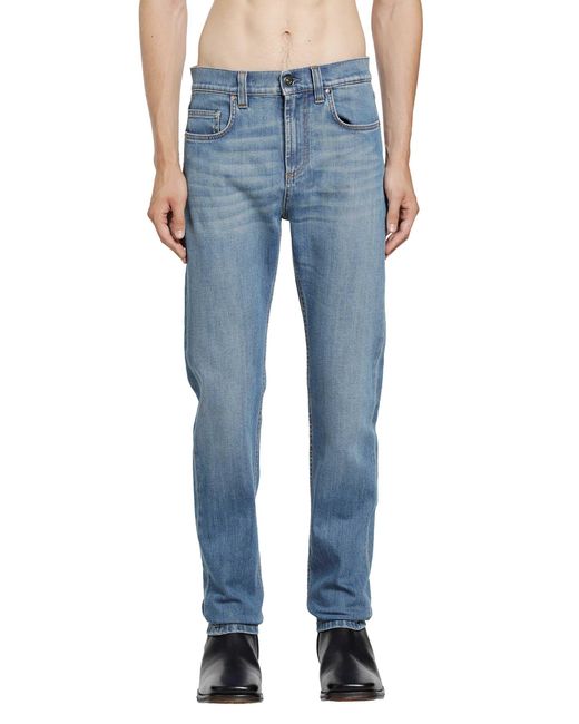 Versace Blue Tapered Jeans for men