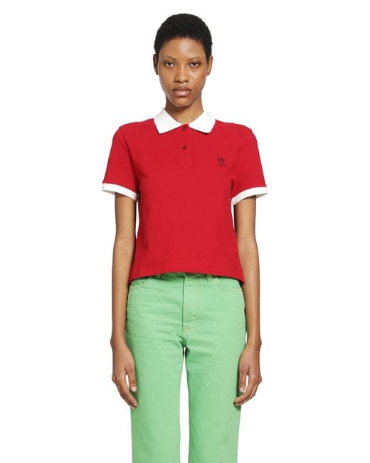 Versace Embroidered Cotton Piqué Polo