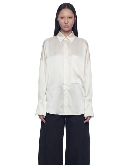 NVL-GARDE White Open Back Oversized Pocket Shirt