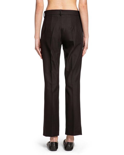 Max Mara Black Stretch Cotton And Viscose Trousers
