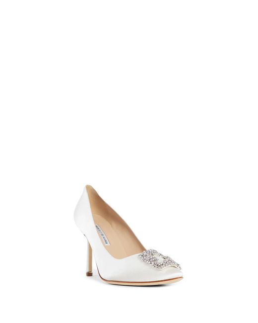 Manolo Blahnik White Heels