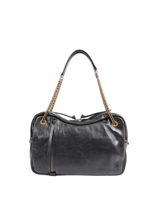 Vivienne Westwood Black Dolce Large Shoulder Bag