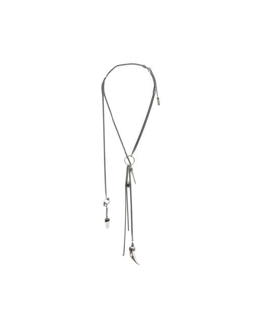 Ann Demeulemeester Metallic Ellsu Necklace for men