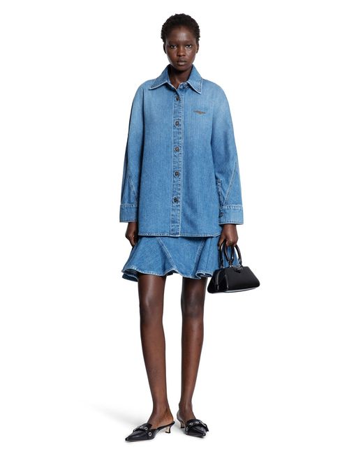Givenchy Blue Cocoon Shirt