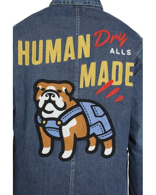 Human Made Blue Denim Coverall Jacket for men