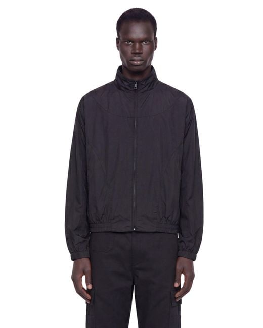 Givenchy Blue Mix Material Cut Outs Blouson for men