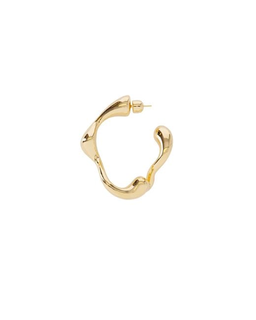 Maria Black Metallic Splash Hoop Large Earring