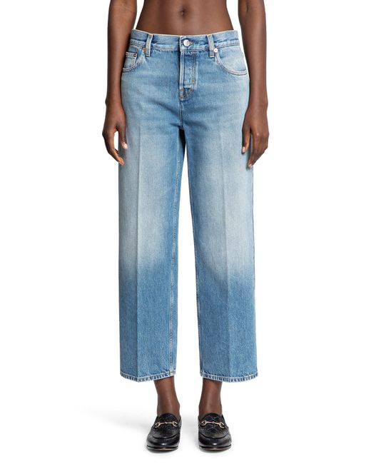 Gucci Blue 5 Pocket Straight Jeans