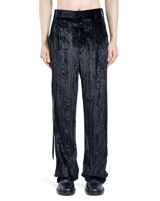 Ann Demeulemeester Blue Leon Trousers for men