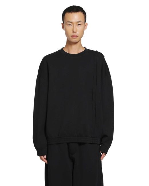Emporio Armani Black Crewneck Sweatshirt for men