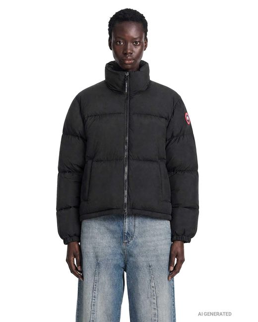 Canada Goose Black Fallon Puffer Jacket