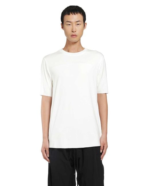 Thom Krom White Viscose Jersey T-Shirt for men