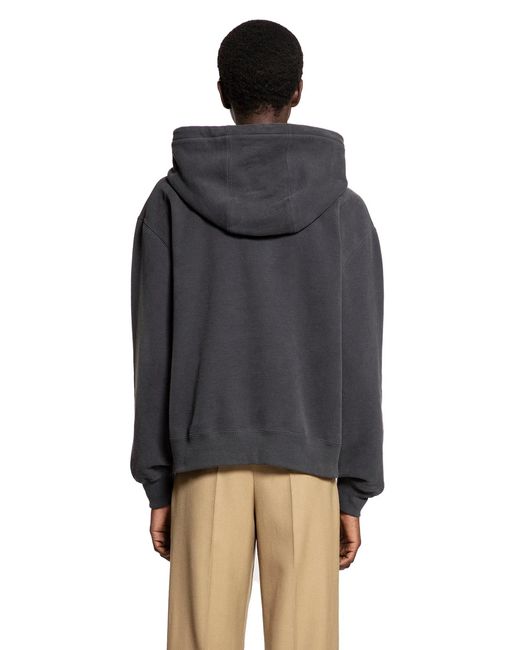 Saint Laurent Black Cassandre Hoodie for men