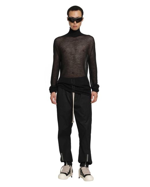 Rick Owens Black Tower Tecuatl Track Pants for men