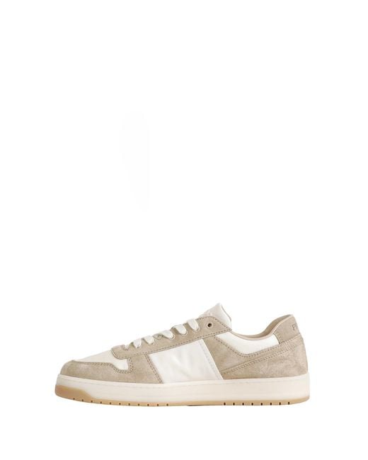 Prada White Downtown Re-Nylon And Suede Sneakers for men