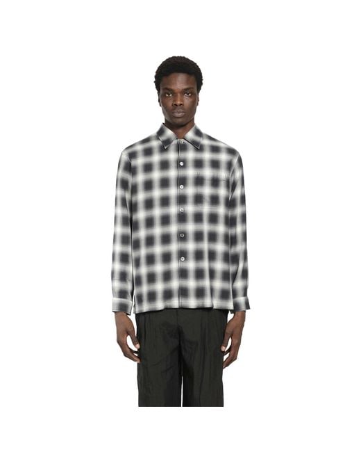 Our Legacy Black Reno Cowboy Viscose Shirt for men