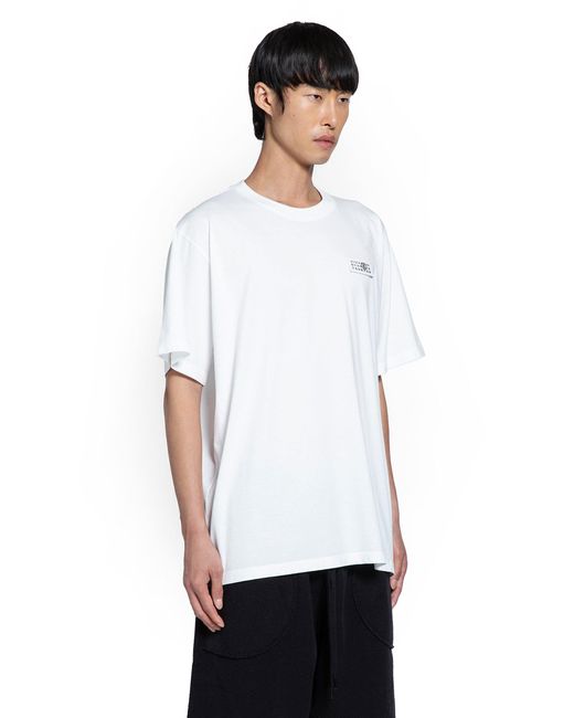 MM6 by Maison Margiela White Numeric Signature T-Shirt