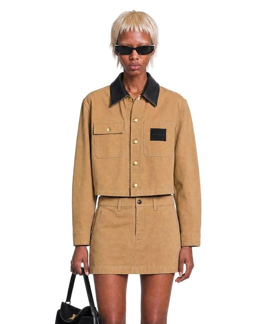 Balenciaga Natural Cropped Workwear Jacket