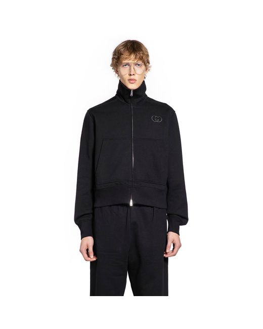 Gucci Black Jersey Sweatshirt for men