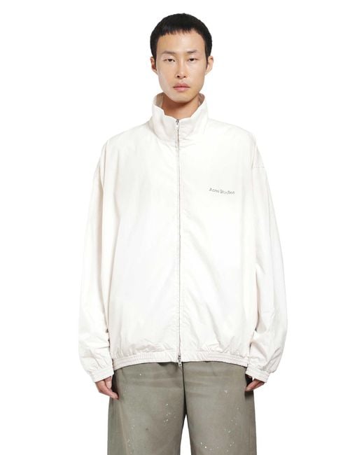 Acne White Washed 1996 Logo Jacket for men