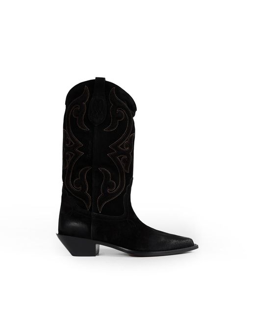 Sonora Boots Black Yuma Suede Ankle Boots