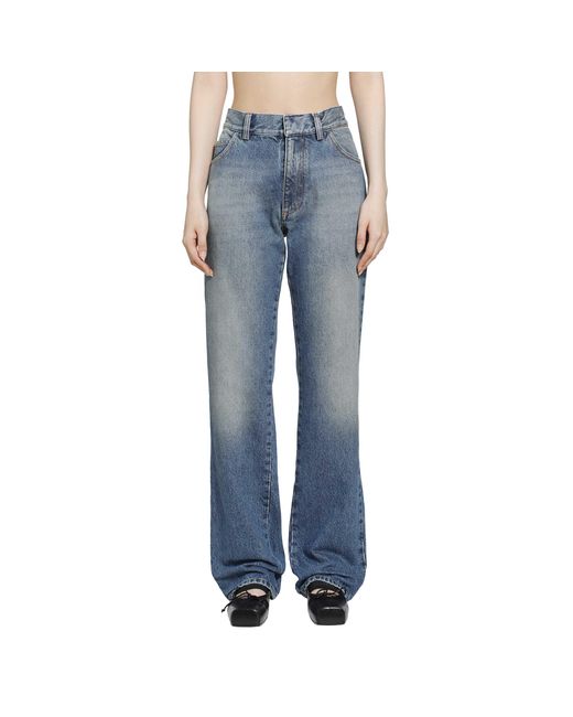 MM6 by Maison Margiela Blue Straight Leg Jeans