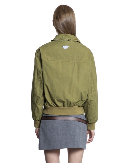 Prada Green Poplin Jacket