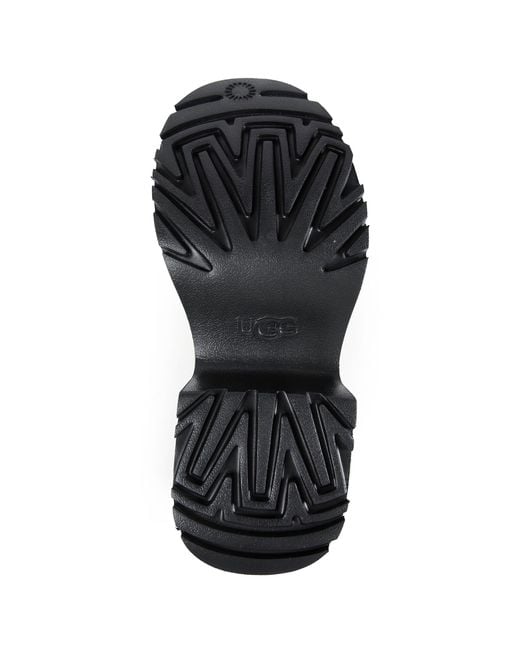 Ugg Black Classic Esmee Leather Lace Up Boot
